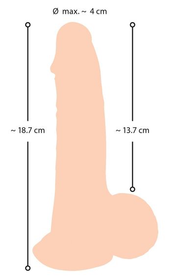 Фалоімітатор - Nature Skin Dildo With Movable Skin, 19 см sexstyle | Зображення 8