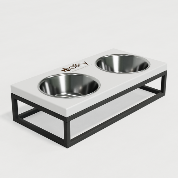 Миски на подставке для маленьких собак и котов Hollky Base S (2 × 0,45 л) BS-36187-GRWH | Зображення 7