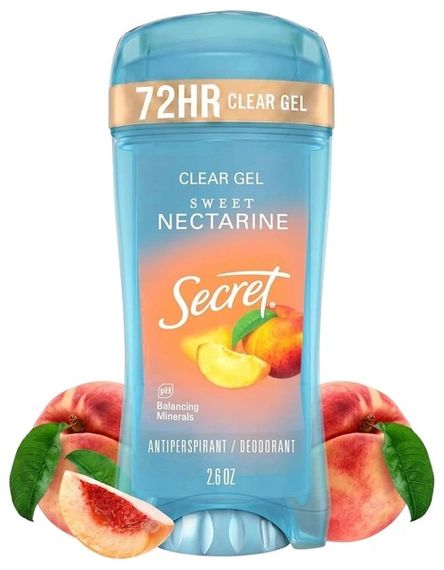 Женский дезодорант-антиперспирант Secret 48h Clear Gel Deodorant Sweet Nectarine (73 г)