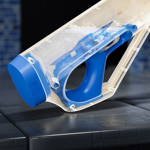 Водяний акумуляторний автомат Water Gun 185-66 (400ml) with lithium battery White / Blue | Зображення 2