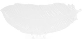 Набір 2 сервірувальних блюда "White City Перо" 40см (білий фарфор)