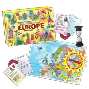 Детская настольная игра "Викторина ЕВРОПА" MKP0904 украинский и английский язык