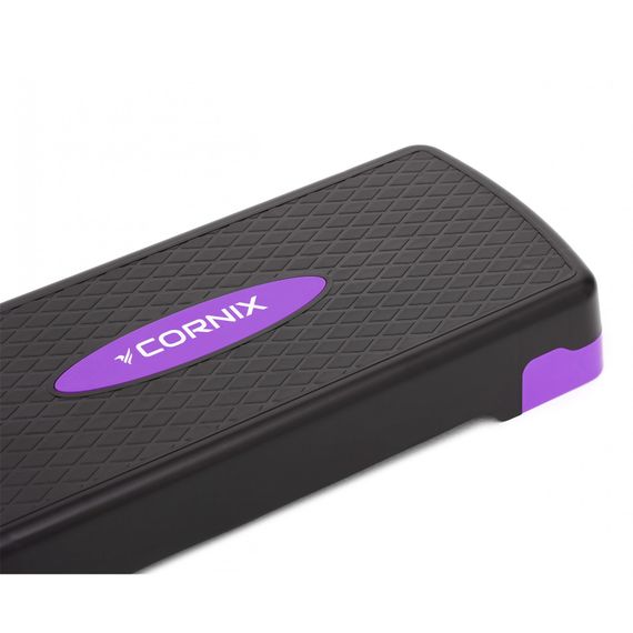Степ-платформа 2-ступінчаста Cornix 68 х 28 х 10-15 см XR-0188 Black/Purple | Зображення 2