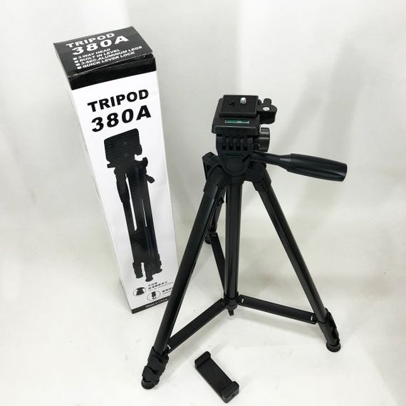Штатив для камери, телефону, трипод, тринога TriPod 380A 0.50-1.35м, Штатив розкладний для фото | Зображення 8