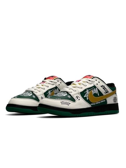 Кросівки чоловічі SB Dunk Low x Stussy 572 Green Beig , В'єтнам 44 28.0 см | Зображення 2