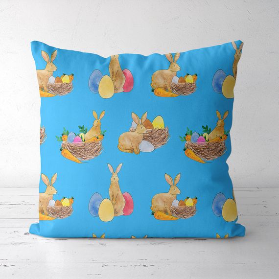 Подушка декоративная Soft Кролики с писанками 45x45 см (45PST_23M023)