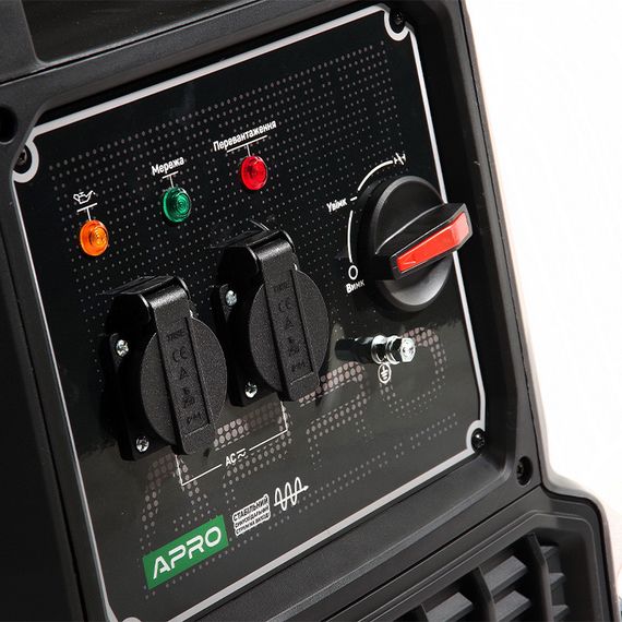 Генератор бензиновий 4-тактний Інверторний IG-30 3.0/3.3 кВт (ручний запуск) АПРО 8521121 | Зображення 4