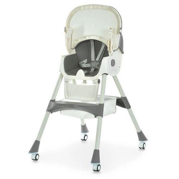 Стульчик для кормления M 6302 Gray складной, 5-ти точечные ремни | Зображення 3