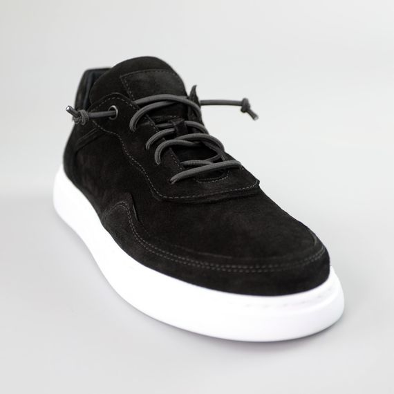 Кеди чоловічі замшеві 591352 Чорні 40 41 42 43 44 45 | Зображення 1