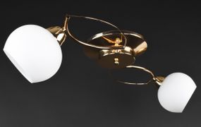 Люстра стельова на 2 лампочки 27304 Золото 18х22х65 см.