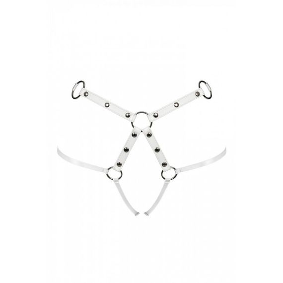 Трусики-пояс портупея Obsessive A758 S\M\L Белый sexstyle | Зображення 5