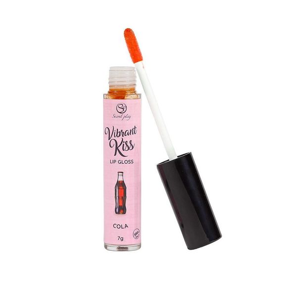 Блиск для губ з ефектом вібрації - Secret Play Coke Lip Gloss Vibrant Kiss Sex Aura