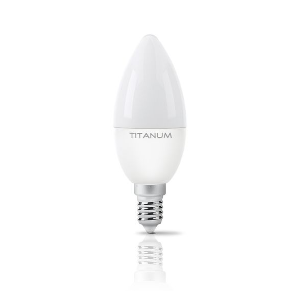 Лампа LED C37 6W E14 4100К 220V Titanum | Зображення 1