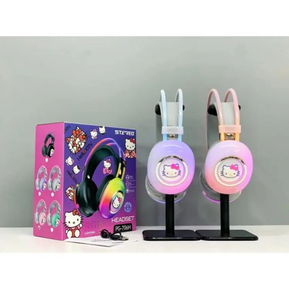 Навушники накладні бездротові PG-706H з LED | Зображення 1