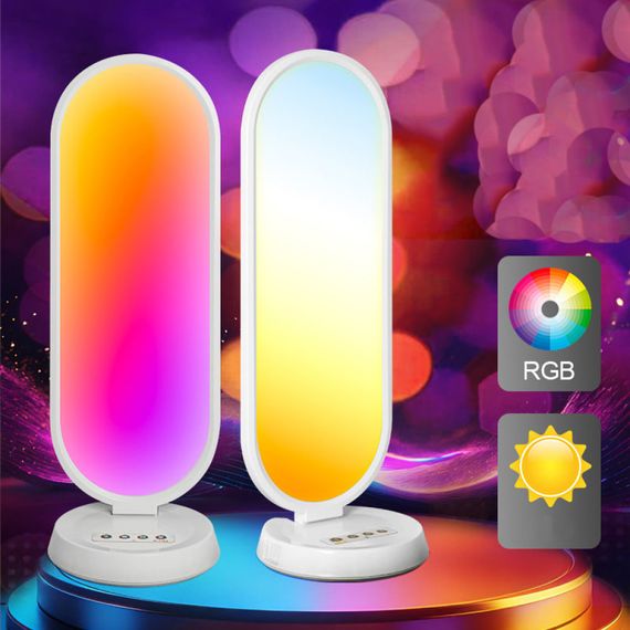 Світлодіодна LED лампа Desktop Fill light MJ-52 CCT+RGB з пультом 3000-6500K (для блогерів та візажистів) (66,0*19,0cm) | Зображення 4