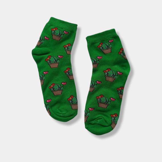 Шкарпетки для дівчинки з принтом "Кактус" ТМ Twinsocks | Зображення 2