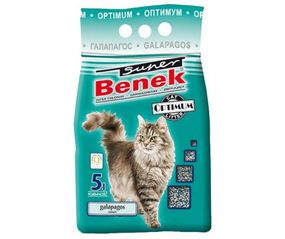 Бентонитовый наполнитель Super Benek Optimum Line Galapagos с ароматом морского бриза 5 л