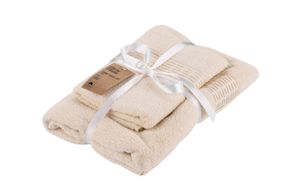 Набір рушників махрових Ardesto Lotus, 50х90см, 70х140см, 2шт, 100% бавовна, айворі (ART2357IV)