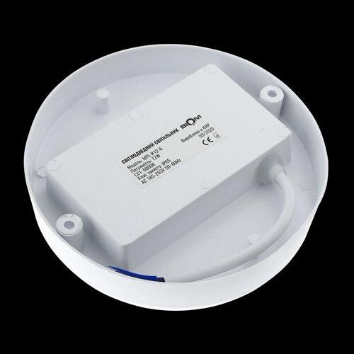 Світильник світлодіодний ЖКГ Biom MPL-R12-6 12Вт 6000К, коло | Зображення 2