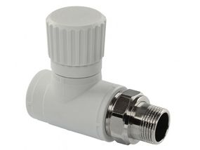 Вентиль радіаторний прямий Ø. 25x3/4" сірий колір (5/50шт) ASCO®