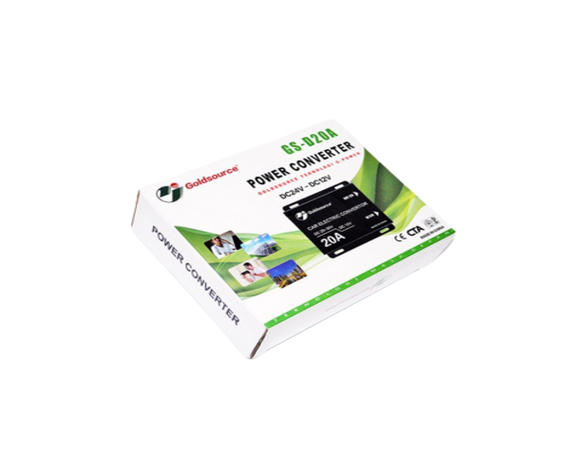 Портативний автомобільний інвертор перетворювач з 24-12 V з індикатором роботи розрахований на видачу 20А UKC DC/DC 240W чорний (3387_424) | Зображення 4