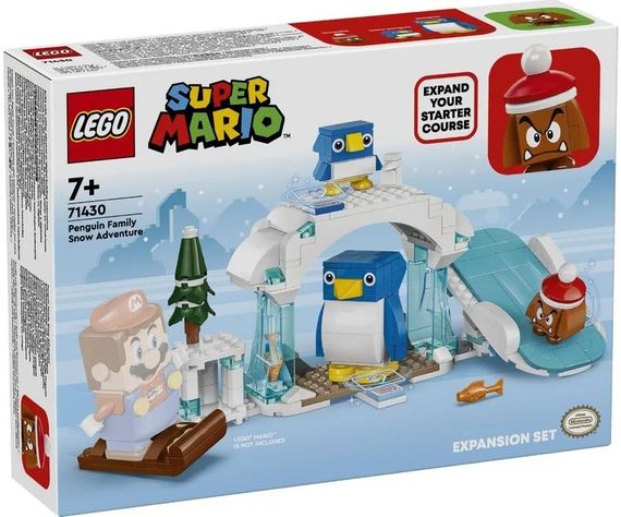 Конструктор LEGO  Super Mario Снігова пригода родини penguin. Додатковий набір (71430)