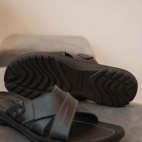 Шкіряні чоловічі шльопанці 46 47 48 49 50 розмір тапки | Зображення 4