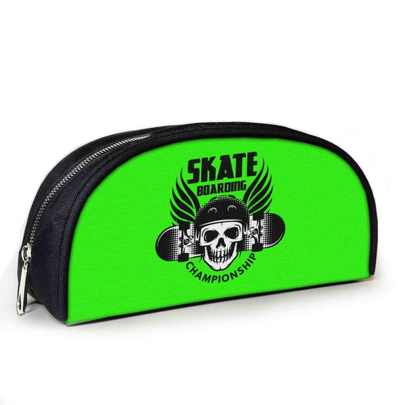 Пенал шкільний з принтом скейтборд 23х10х8 см дитячий для дівчинки, хлопчика (3913)