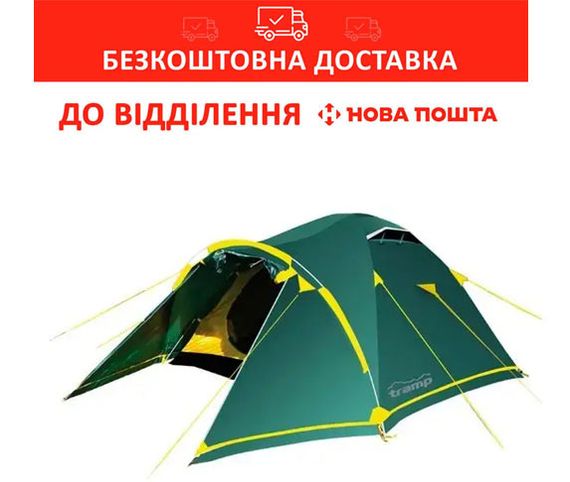Намет Tramp Stalker 4 місний Зелений TRT-077