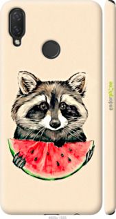 Чохол на Huawei P Smart Plus Єнотик з кавуном "4605m-1555-2448"