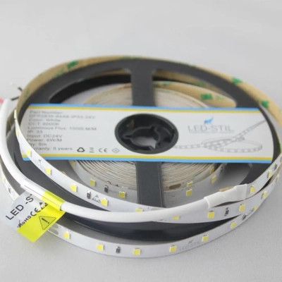 Светодиодная лента LED-STIL 6000K 6 Вт/м 2835 64 діода IP33 24 Вольта 1000 lm холодне світло | Зображення 2