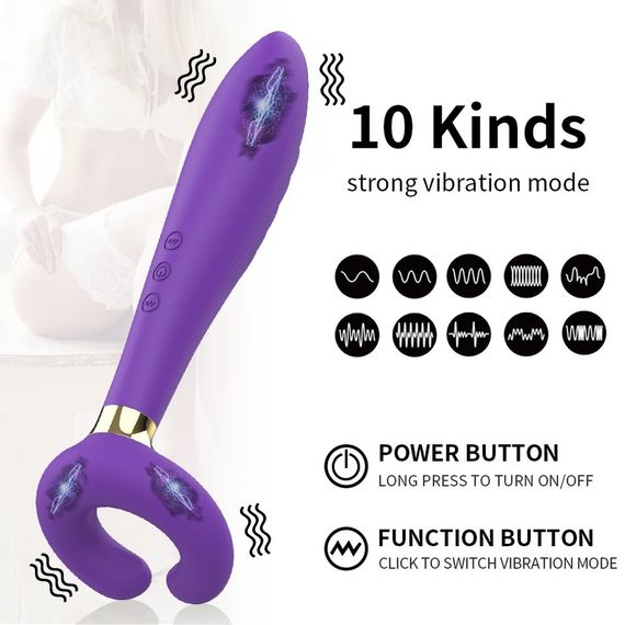 Вибратор 3X Stimulator для клитора, пениса и анальной стимуляции черный | Зображення 4