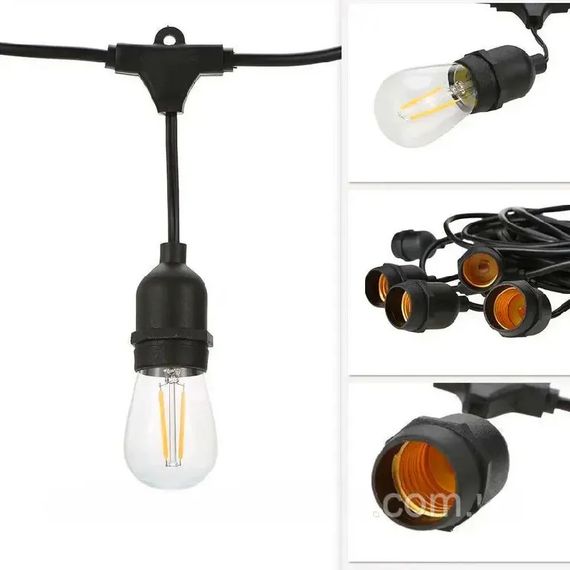 Вулична гірлянда-лампочки з енергоефективними LED 10м 20 шт XPRO (234576038_2008) | Зображення 6