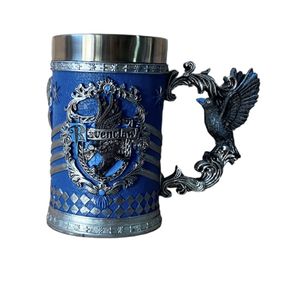 Кружка Чашка Бокал 3D  Нержавеющая Сталь Гарри Поттер Ravenclaw 500мл