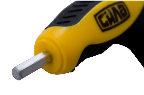 Ключ шестигранный Т-образный 5 мм 75*150мм с шаровым наконечником и обрезиненной рукояткой СИЛА | Зображення 2