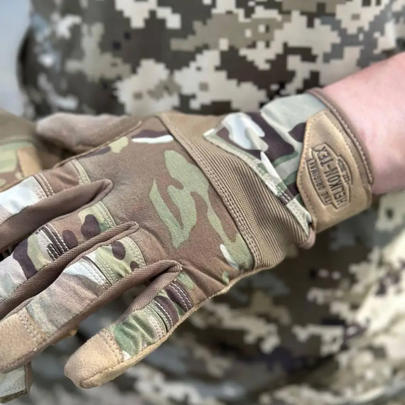 Рукавички тактичні Helikon-Tex Range Tactical Gloves - PenCott WildWood / Coyote A, розмір S | Зображення 3