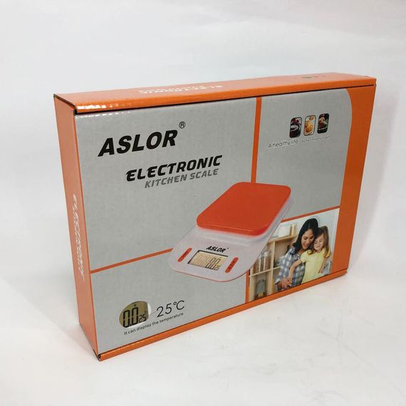 Ваги кухонні 109, 2 кг (0.1 г), термометр. LO-516 Колір: блакитний