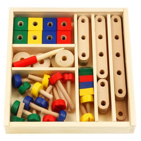 Конструктор Viga Toys деревянный (50490) | Зображення 1
