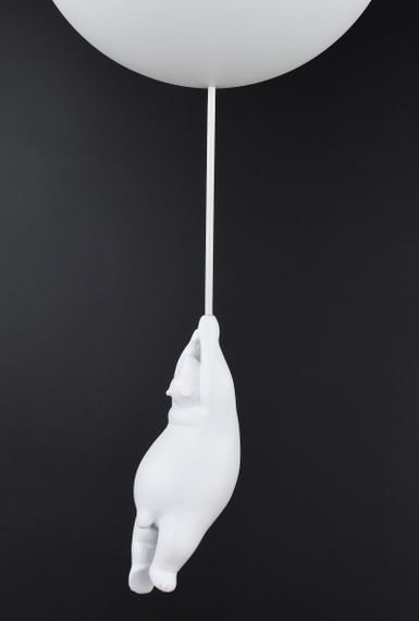 Люстра стельова на 1 лампочку 26805 Білий 60х25х25 см. | Зображення 3