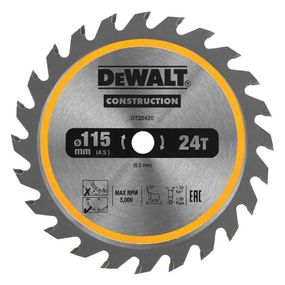Диск пильний універсальний 115*9,5мм DeWALT DT20420