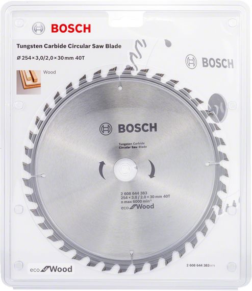 Диск пиляльний Bosch Eco WO 254x30-40T (2608644383)