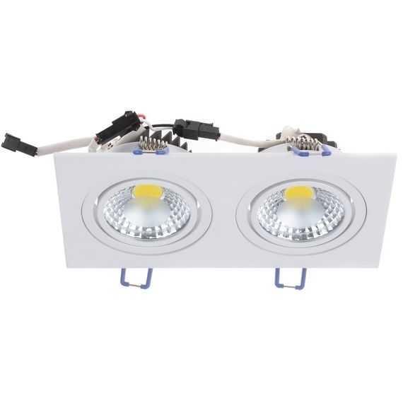 Светильник потолочный LED врезной  LED-173/2x5W NW WH
