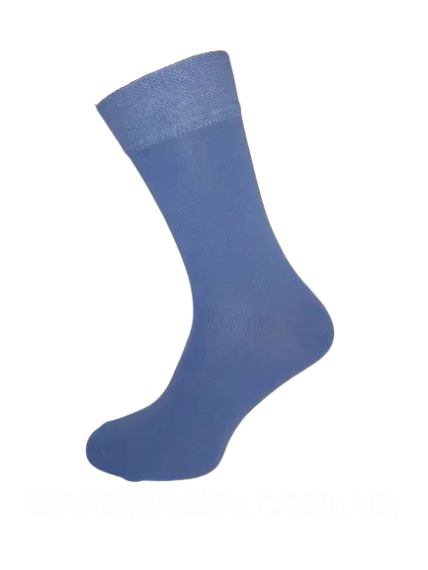 Шкарпетки чоловічі довгі кольорові демісезонні р.41-43 ТМ Twinsocks Блакитний