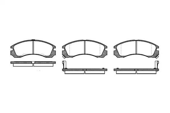 Колодки передні гальмівні Outlander 12-/Peugeot 4007 07-, WOKING (P254302) | Зображення 3
