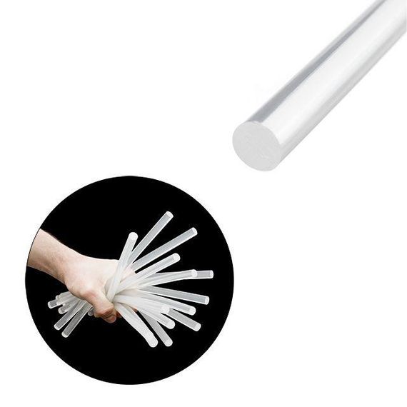 Комплект стрижнів клейових прозорих 11,2*300 мм, 1 кг INTERTOOL RT-1025 | Зображення 2