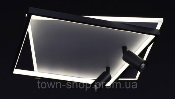 Люстра потолочная LED с пультом MJ48-500*500-bk-wh Белый 10х46х50 см. | Зображення 3