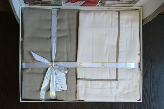 Постільна білизна First Choice Deluxe Satin 200 х 220 см Serenity Ivory Mink | Зображення 3