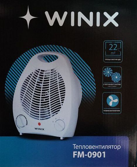 Напольный тепловентилятор обогреватель Winix FM-0901 дуйчик белый 2000 Вт | Зображення 6