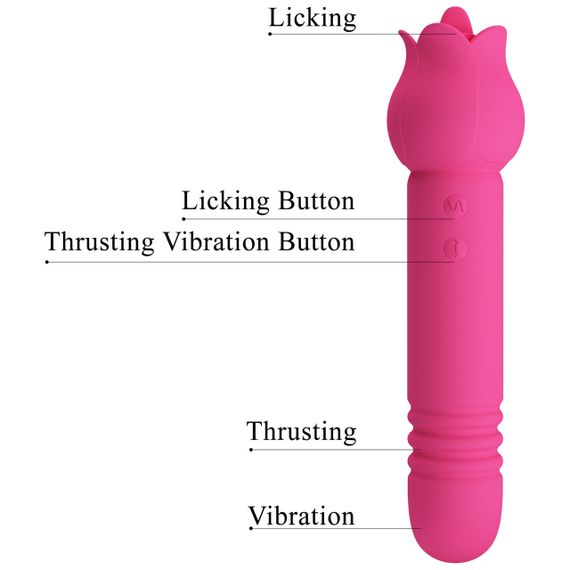Вібростимулятор Pretty Love Chaley Dual-End Vibrator Sex Aura | Зображення 4