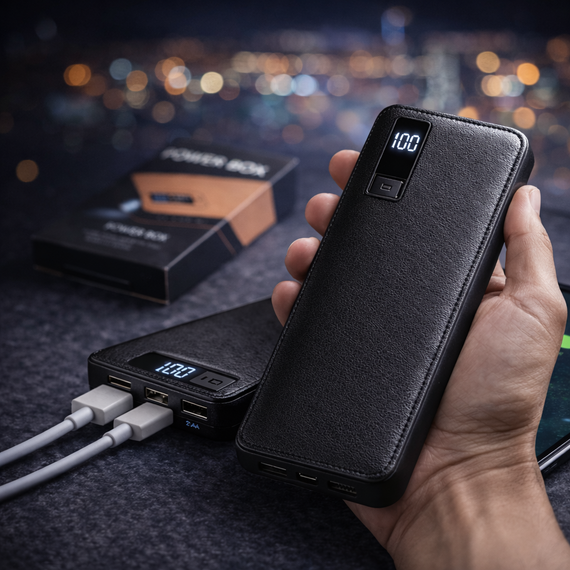 Павер банк Smart Tech 50000 mah. Power Bank Чорний | Зображення 2